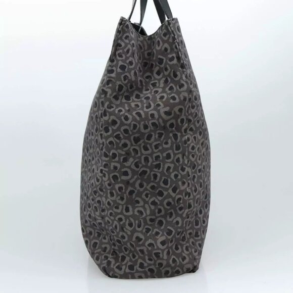 GUCCI Tote Bag Canvas Black Authentic - Picture 4 of 16